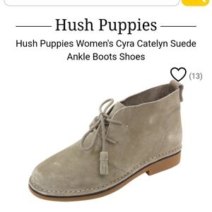 Women's Hush Puppies Cyra Catelynn Tan Lace Up Boots